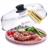 Mikro Innovations front view clear cover showing full plate protection benefit
