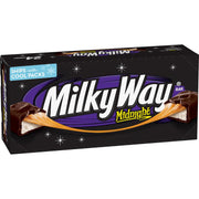 Milky Way frontal de caja mostrando pack de 24 barras y conveniencia