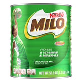 MILO frente de la lata 1.5 kg mostrando el envase y la marca para almacenamiento familiar
