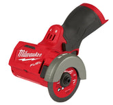 Milwaukee cut-off tool front view showing compact design and portability benefit