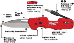 Milwaukee FASTBACK clip de cinturón resistente que evita desgaste del bolsillo