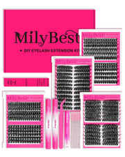 MilyBest envase frontal mostrando set completo y organización fácil