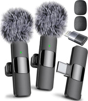Mini Mic Pro vista frontal del micrófono y empaque, calidad profesional inmediata