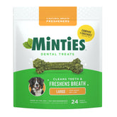Minties paquete frontal mostrando diseño y cantidad, frescor visible