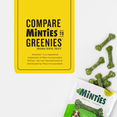 Textura cercana de Minties resaltando superficie rugosa que ayuda a limpiar dientes