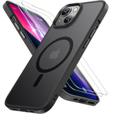 Miracase funda frontal negra mostrando ajuste perfecto y protección