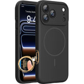 Miracase funda frontal en negro mostrando ajuste preciso y protección