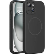 Miracase funda frontal para iPhone 15 con diseño oscuro y protección completa