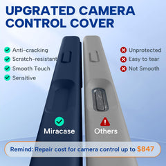 Miracase vista del anillo magnético compatible MagSafe para carga segura