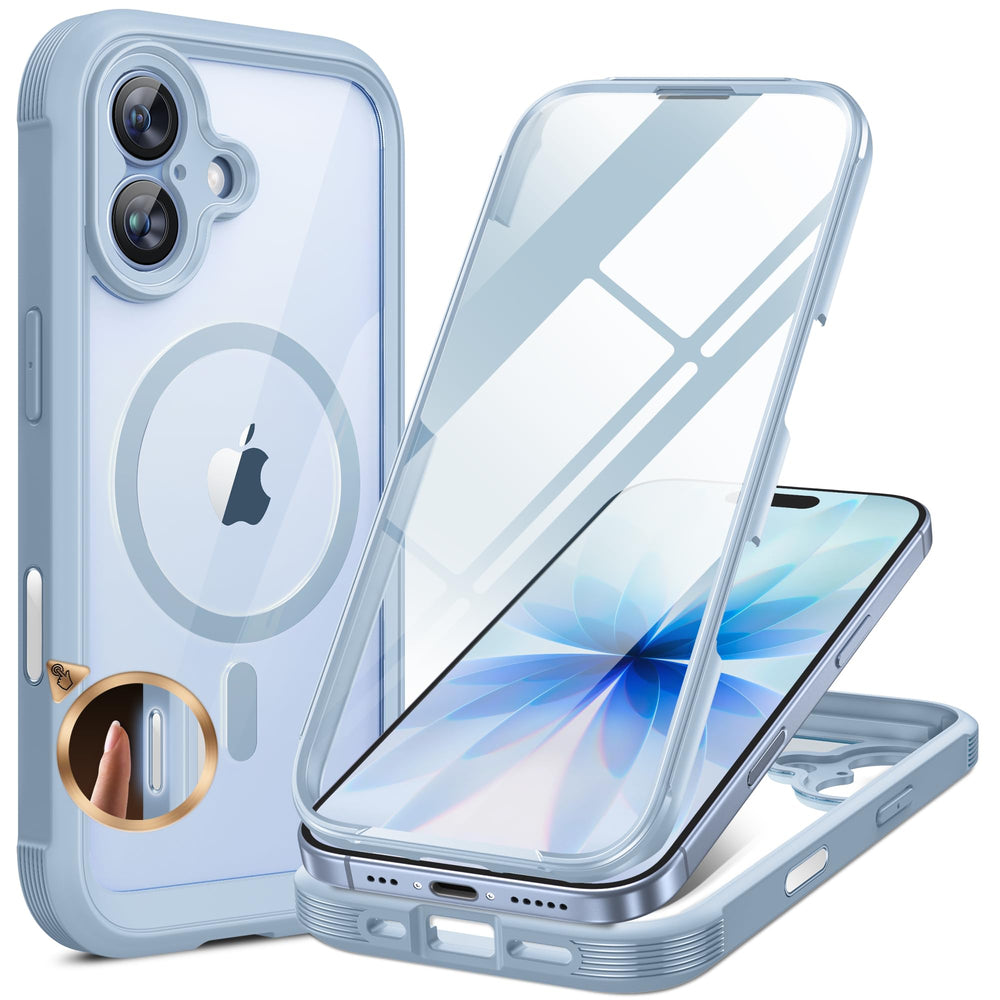 Miracase front view showing full-body protection and built-in glass for impact resistance