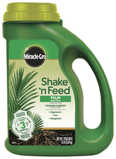 Miracle‑Gro front packaging showing 4.5 lb palm plant food for easy selection