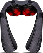 Mirakel masajeador cuello frontal mostrando diseño ergonómico y confort