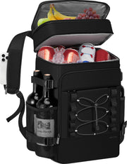 MIYCOO vista frontal con 2 compartimentos y capacidad para 40 latas, almacenamiento optimizado