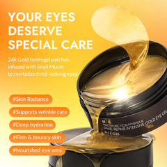 MIZON open tin with 60 hydrogel eye patches ready for use and convenience