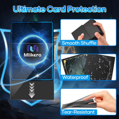 Mlikero manos barajando cartas protegidas para un juego más suave y seguro