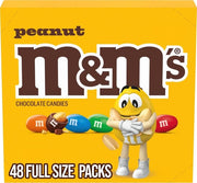 M&M'S front pack display showing colorful peanut chocolate for easy sharing