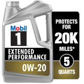 Mobil 1 front bottle view showing clear branding and protective packaging benefit