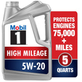 Mobil 1 front bottle showing label and easy grip for confident selection