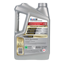 Mobil 1 textura del aceite sintético destacando baja fricción