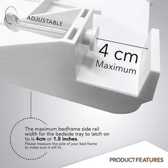 Modern Innovations cord insert detail showing tidy charging cable management benefit