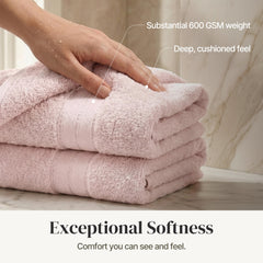 Modern Threads hand towel hung on a rack highlighting quick-dry fabric and tidy appearance