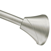 Moen barra curva frontal mostrando estética y mayor espacio