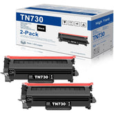 MOLIMER TN730 vista frontal del pack de 2 cartuchos para alta capacidad