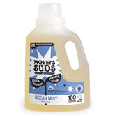 Molly's Suds front packaging showing Ocean Mist bottle and clear branding benefit: clear ingredient focus