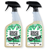 Molly's Suds vista frontal del envase mostrando formato pack de 2 y beneficio limpieza potente