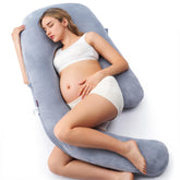 Momcozy Dreamlign U Pro front view showing full-body support benefit