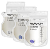 Momcozy paquete frontal con 120 bolsas, visión general y conveniencia
