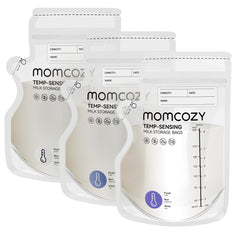 Momcozy paquete frontal con 120 bolsas, visión general y conveniencia