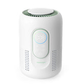 Momcozy front view showing purifier on nightstand for clean bedroom air