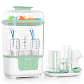 Momcozy front view of compact sterilizer showing modern design and convenience