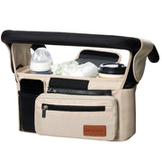 Momcozy organizer front view showing pockets and neat storage benefit