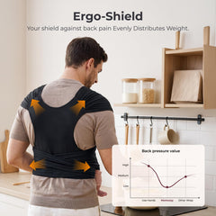 Momcozy side profile highlighting ergonomic baby seat support benefit