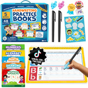 Momo & Nashi front cover set showing five practice books, vibrant designs and contents