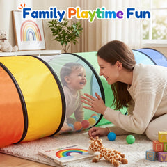 Moncoland children crawling through tunnel encouraging gross-motor play