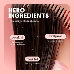 MONDAY HAIRCARE acondicionador aplicado con dedos para desenredar fácilmente