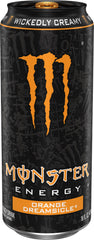 Monster pack de 15 latas alineadas, ideal para eventos y almacenamiento