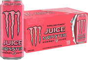 Monster front can showing Pipeline Punch label and bold tropical branding, clear product view