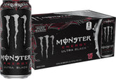 Monster Ultra Black front can showing label and bold black cherry appeal for quick energy
