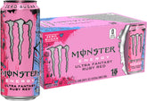 Monster Ultra Fantasy Ruby Red front can showing label and bright grapefruit appeal