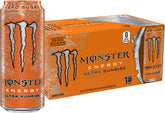Monster Ultra Sunrise front can showing bright orange label and brand for clear identification and appeal