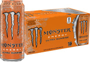 Monster Ultra Sunrise front can showing bright orange label and brand for clear identification and appeal