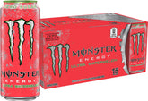 Monster Ultra Watermelon front packaging showing vibrant can and brand for visual appeal