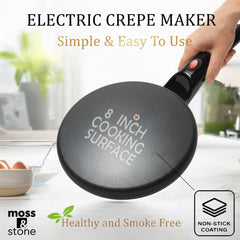 Moss & Stone nonstick cooking surface close-up for even browning benefit