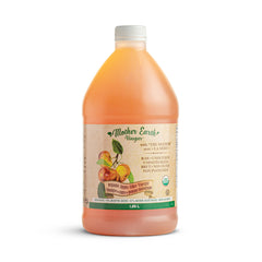 Mother Earth botella frontal mostrando medio galón y beneficio de gran volumen