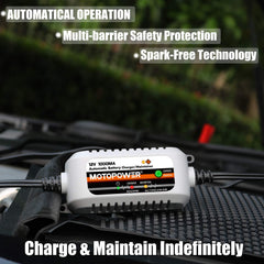 MOTOPOWER arnés con terminales de anilla y fusible para protección