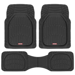 Motor Trend alfombrilla frontal instalada protegiendo suelo del coche